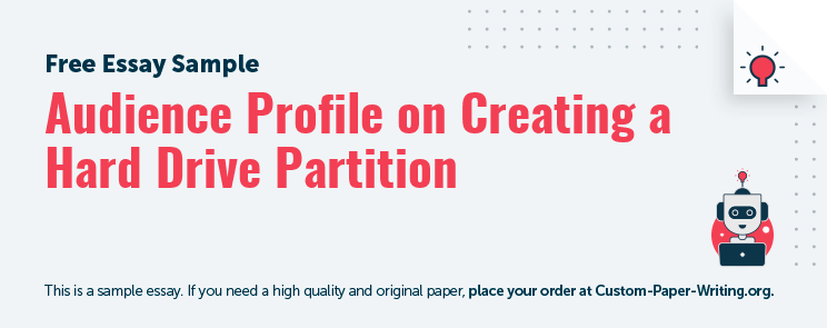 Free «Audience Profile on Creating a Hard Drive Partition» Essay Sample