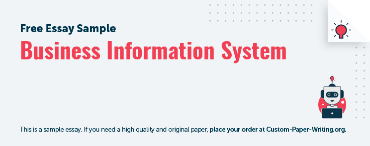 Free «Business Information System» Essay Sample
